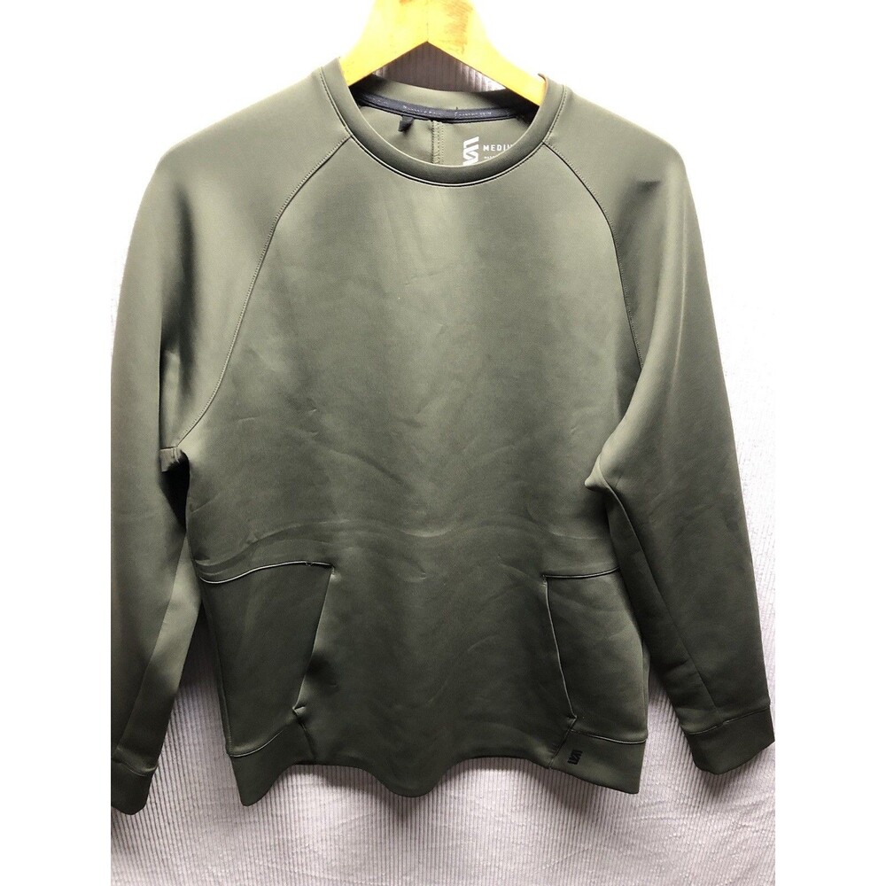 Second Skin Unisex Women’s Athletic Top M Oversize Green Pockets